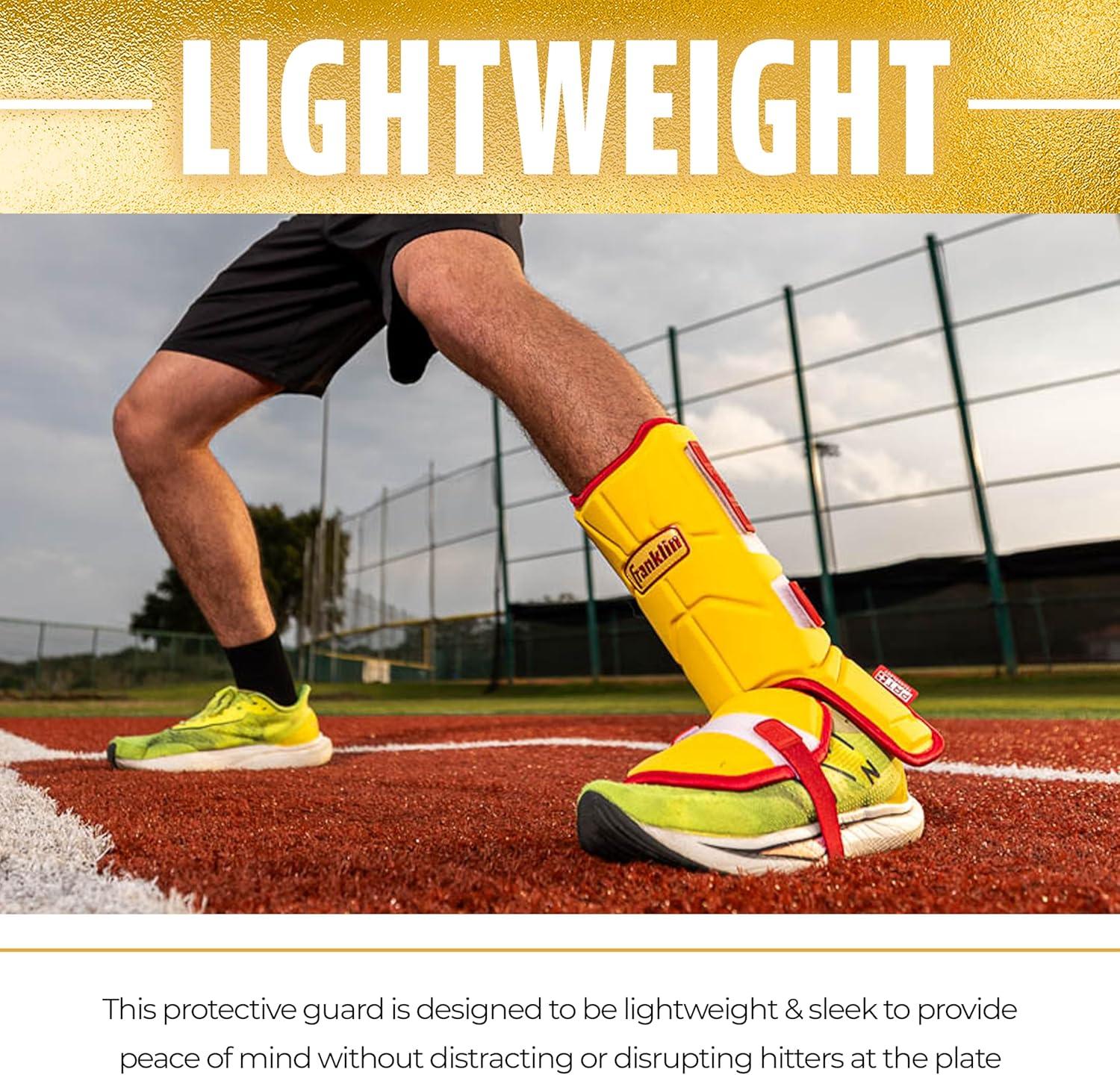 imageFranklin Sports Baseball Softball Leg Guard PRT Series Adult and Youth Shin Foot Shield for Batting Protective One SizeRoyal