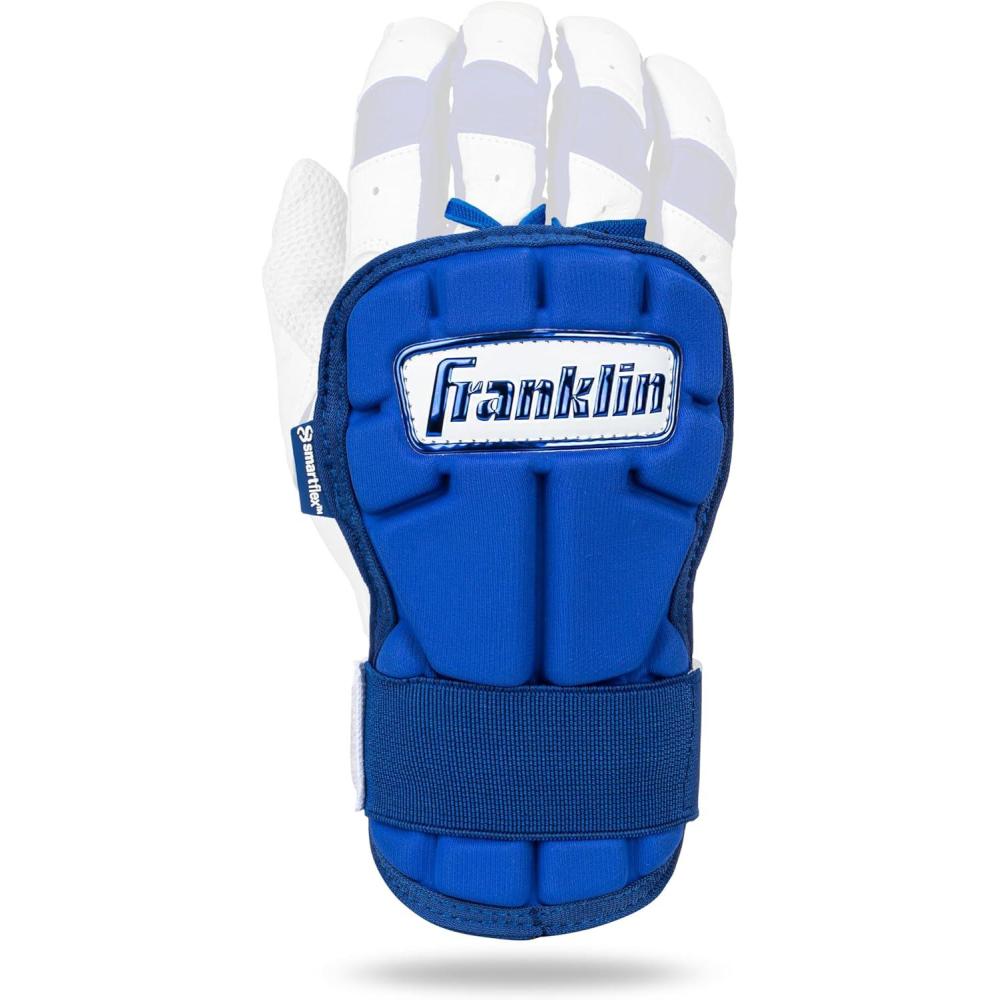imageFranklin Sports Baseball Hand and Wrist Guard  PRT LG Series Adult Protector for Batting  Protective Shield for Right and Left Hand Hitters  One Size  AdultRoyal