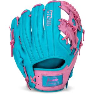 Franklin Sports Baseball Fielding Glove – Men’s Adult and Youth Baseball Glove – CTZ5000 Cowhide Infield and Outfield Baseball Gloves(Blue/Pink)