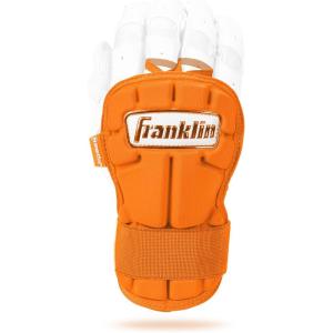 Franklin Sports Baseball Hand and Wrist Guard – PRT LG Series Adult Protector for Batting – Protective Shield for Right and Left Hand Hitters – One Size – Adult(Orange)