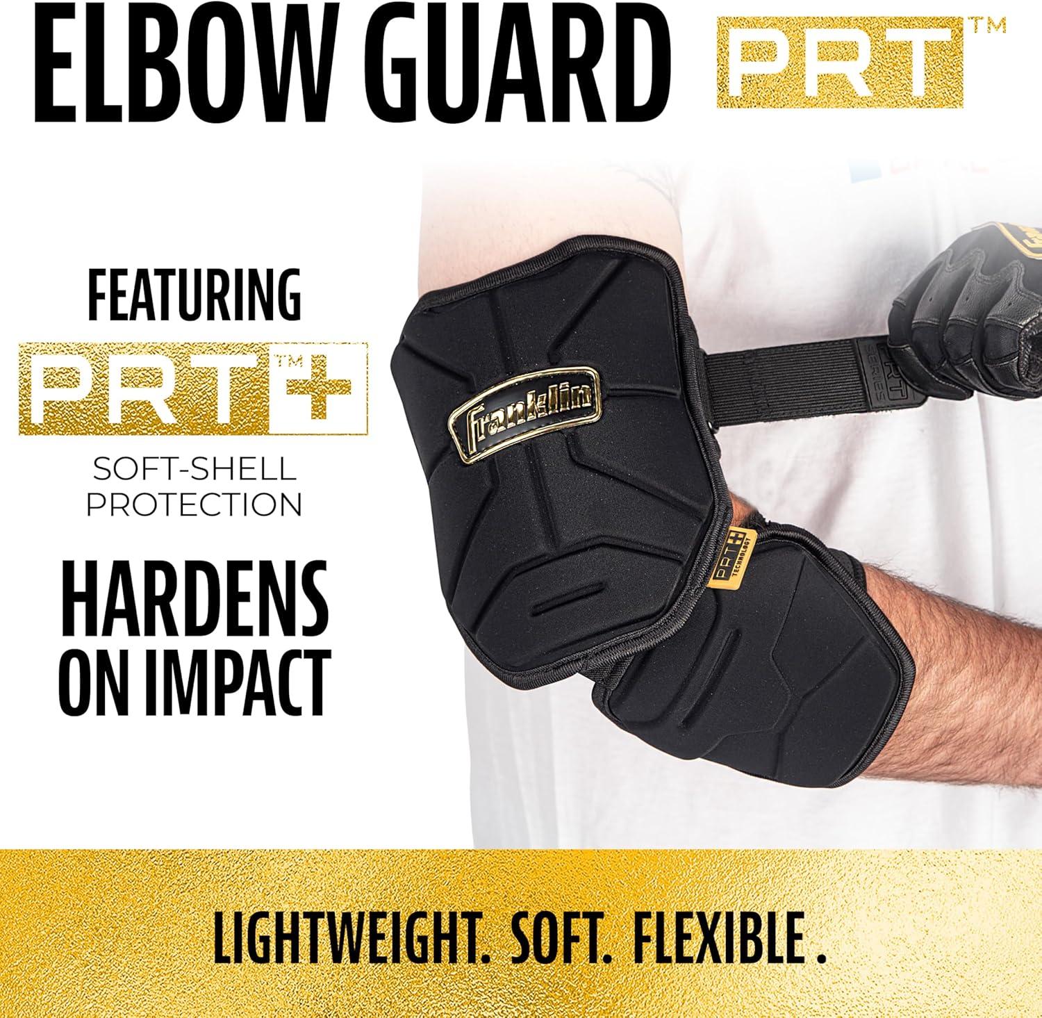 imageFranklin Sports Baseball Elbow Guard PRT Series Adult and Youth Baseball Softball Elbow Shield for BattingCarolina BlueRed