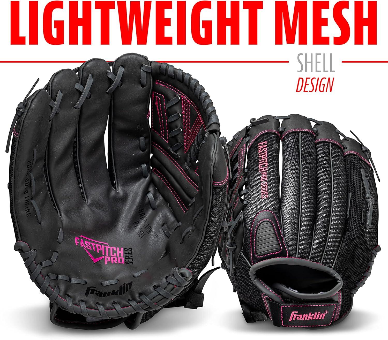 imageFranklin Sports Girls Softball GloveWomens Windmill FastpitchSlowpitch Softball GloveRight and Left HandAdultPink