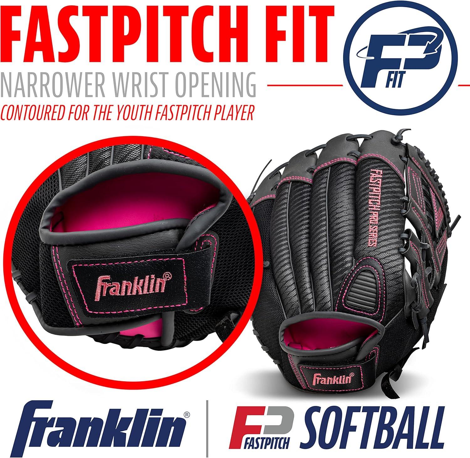 imageFranklin Sports Girls Softball GloveWomens Windmill FastpitchSlowpitch Softball GloveRight and Left HandAdultPink