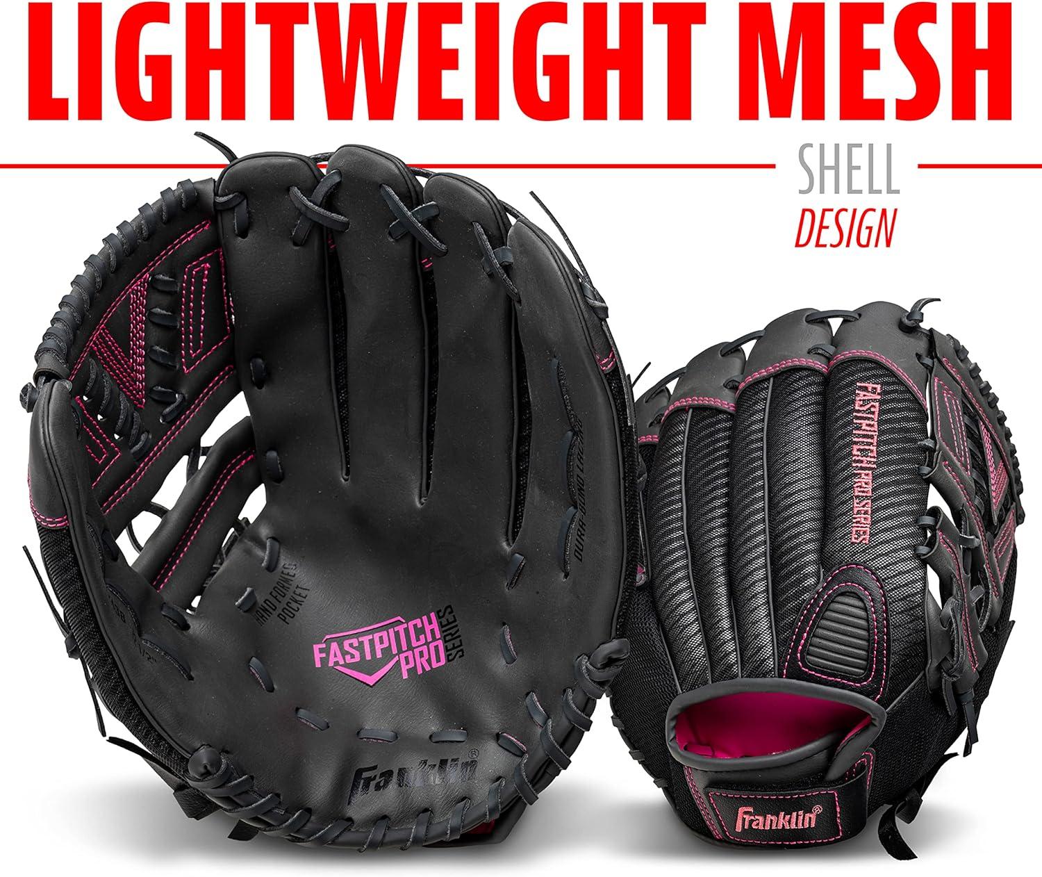 imageFranklin Sports Girls Softball GloveWomens Windmill FastpitchSlowpitch Softball GloveRight and Left HandAdultPink