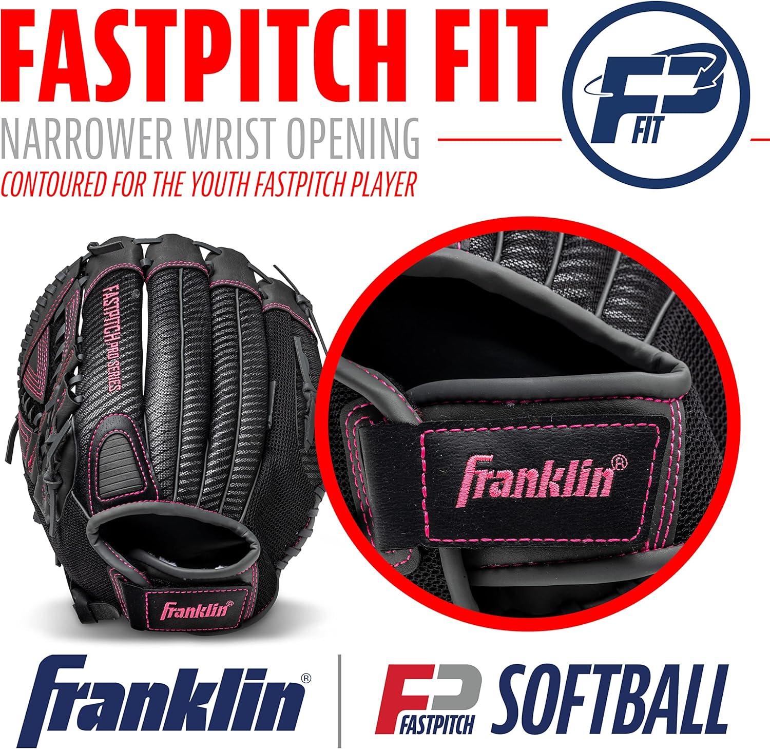 imageFranklin Sports Girls Softball GloveWomens Windmill FastpitchSlowpitch Softball GloveRight and Left HandAdultPink