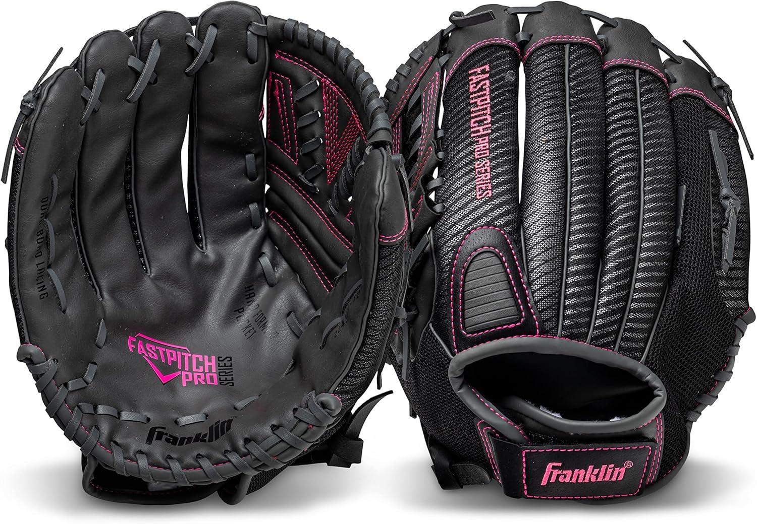 imageFranklin Sports Girls Softball GloveWomens Windmill FastpitchSlowpitch Softball GloveRight and Left HandAdultPink