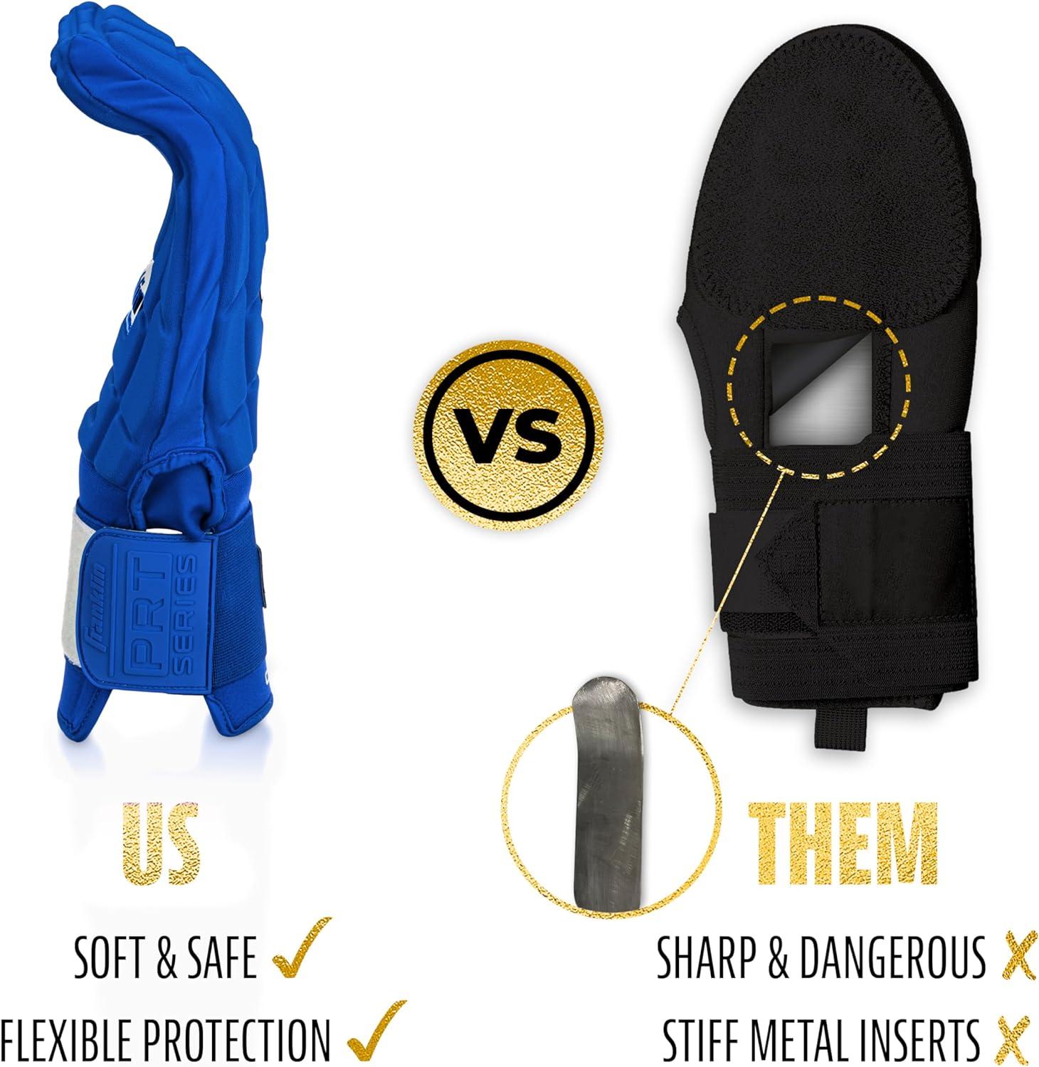 imageFranklin Sports MLB Baseball Softball Sliding Mitt CFX PRT Adult Youth Protective Baserunning Sliding Gloves Left Right Hand Mitt Hand Wrist Protector for Running Kids Adults SizesRoyal