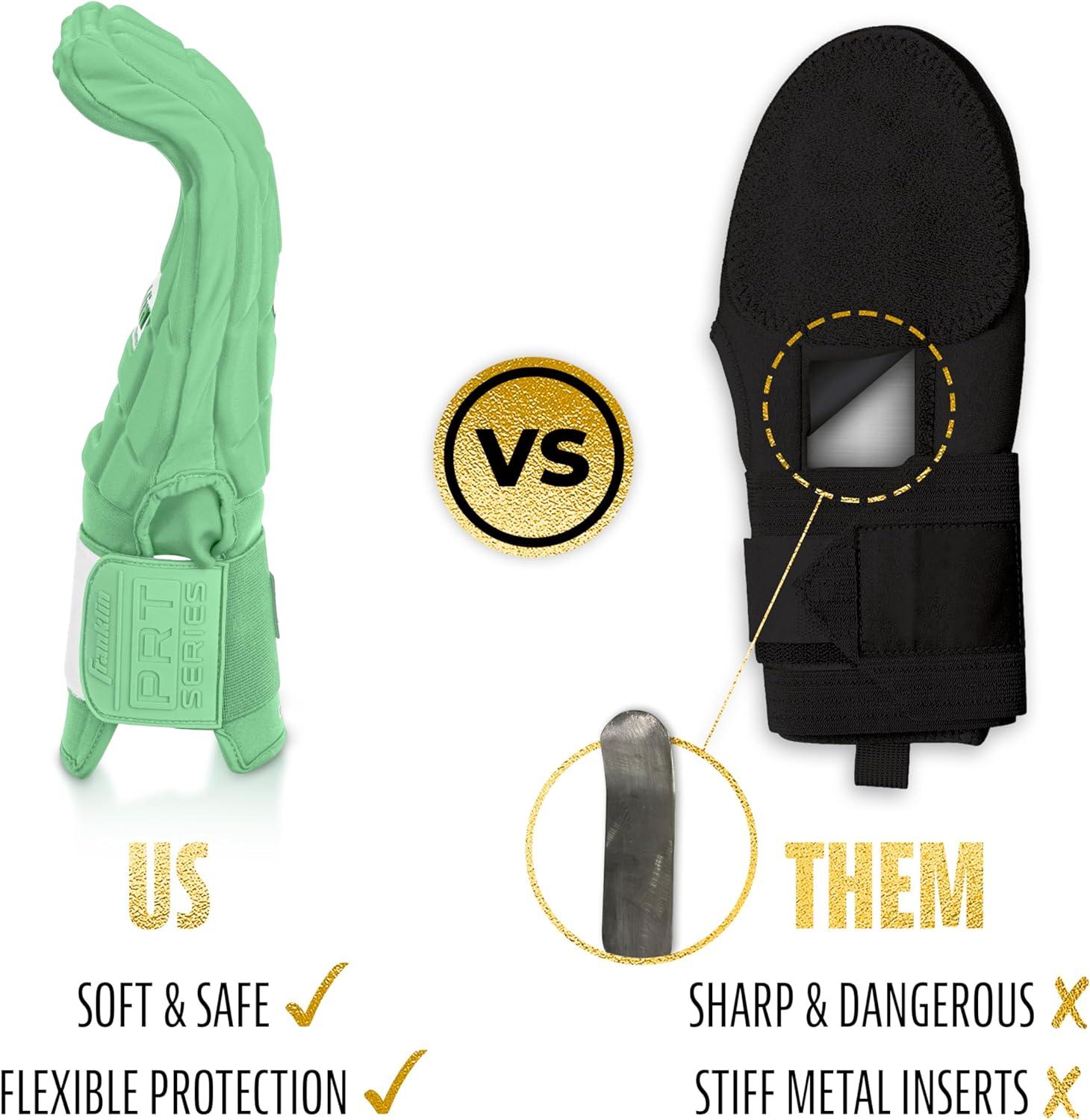 imageFranklin Sports MLB Baseball Softball Sliding Mitt CFX PRT Adult Youth Protective Baserunning Sliding Gloves Left Right Hand Mitt Hand Wrist Protector for Running Kids Adults SizesMint