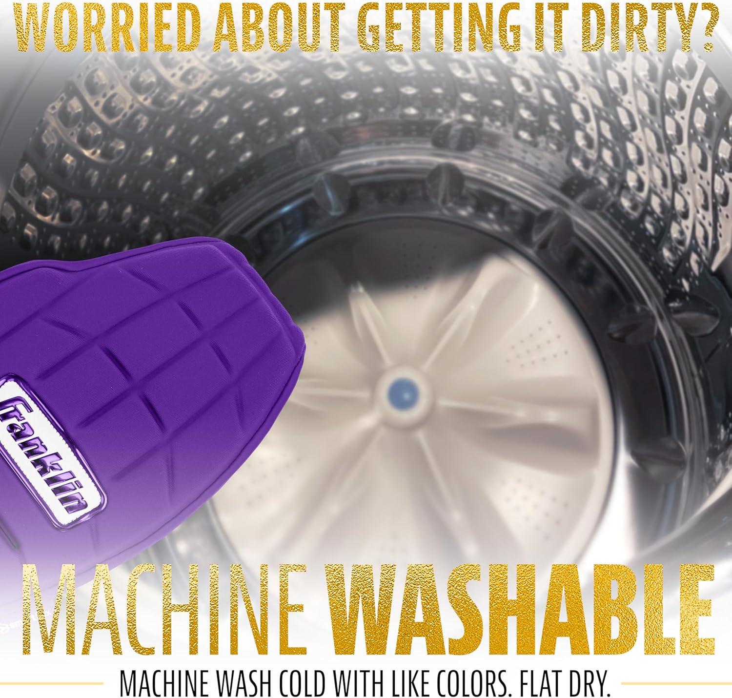 imageFranklin Sports MLB Baseball Softball Sliding Mitt CFX PRT Adult Youth Protective Baserunning Sliding Gloves Left Right Hand Mitt Hand Wrist Protector for Running Kids Adults SizesPurple