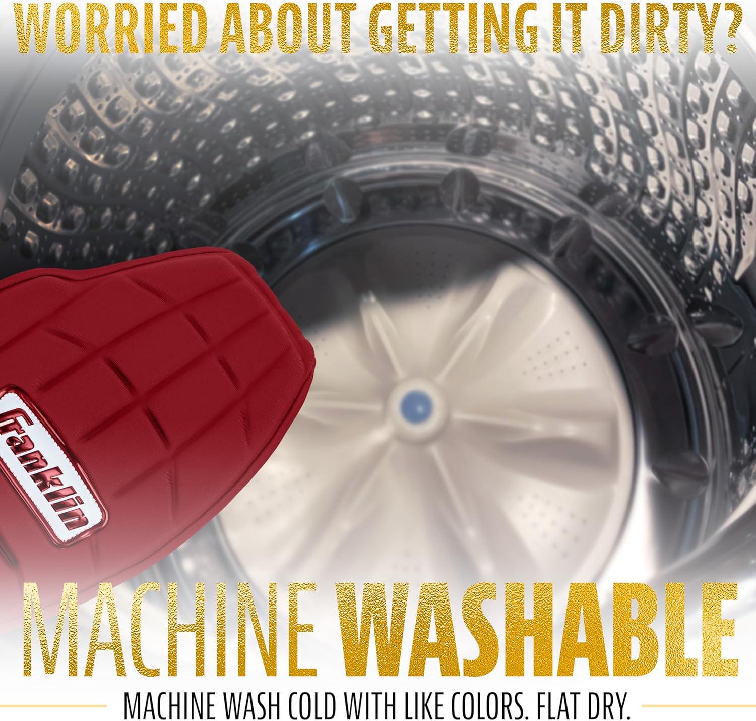 imageFranklin Sports MLB Baseball Softball Sliding Mitt CFX PRT Adult Youth Protective Baserunning Sliding Gloves Left Right Hand Mitt Hand Wrist Protector for Running Kids Adults SizesBurgundy