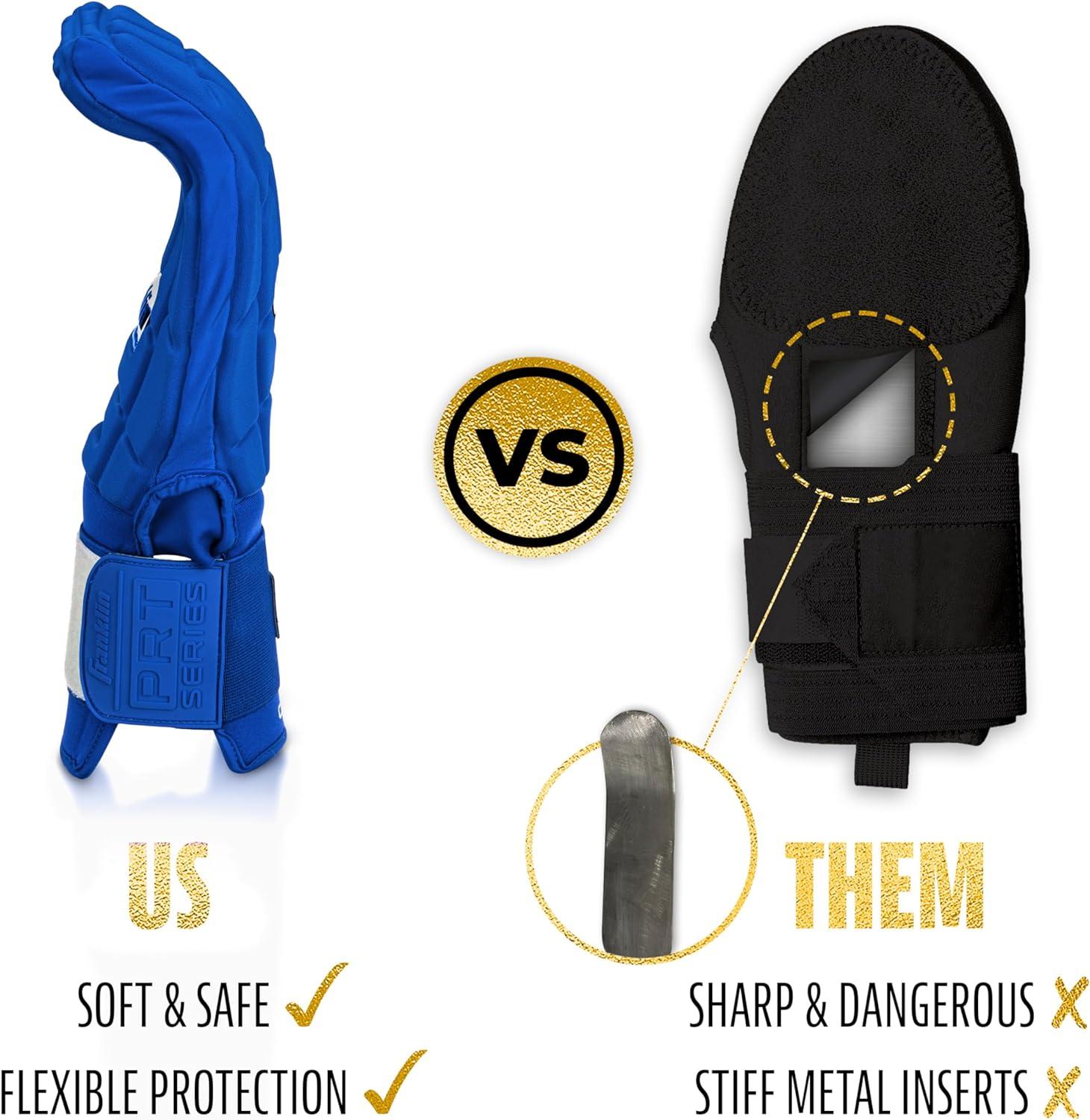 imageFranklin Sports MLB Baseball Softball Sliding Mitt CFX PRT Adult Youth Protective Baserunning Sliding Gloves Left Right Hand Mitt Hand Wrist Protector for Running Kids Adults SizesRoyal