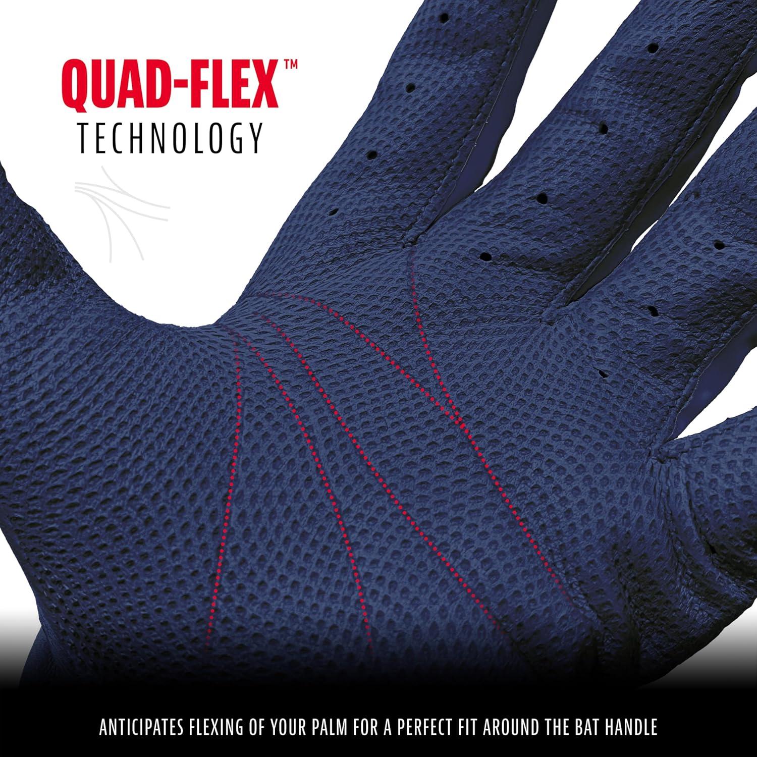 imageFranklin Sports MLB Baseball Batting Gloves Pro Classic Batting Gloves for Baseball Softball Adult Mens Youth Batting Glove PairsNavy Blue