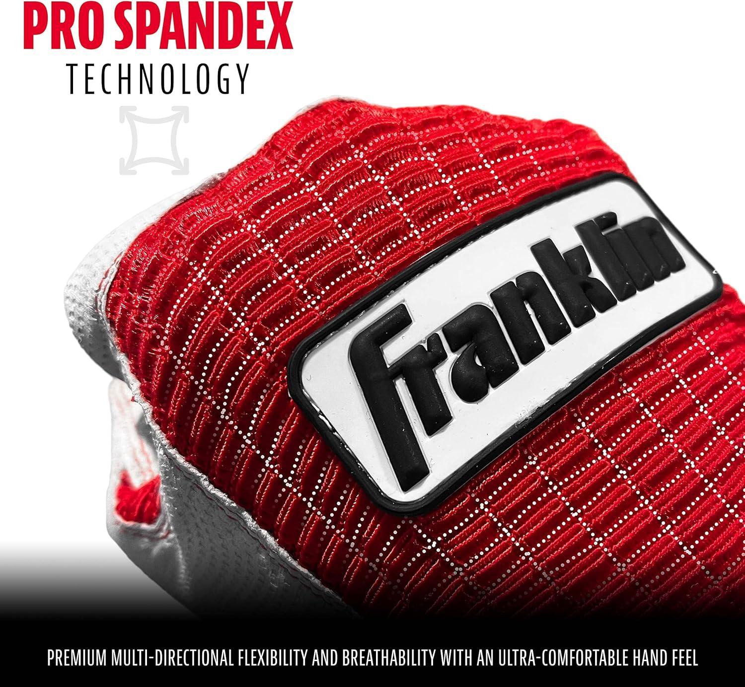 imageFranklin Sports MLB Baseball Batting Gloves Pro Classic Batting Gloves for Baseball Softball Adult Mens Youth Batting Glove PairsPearlRed