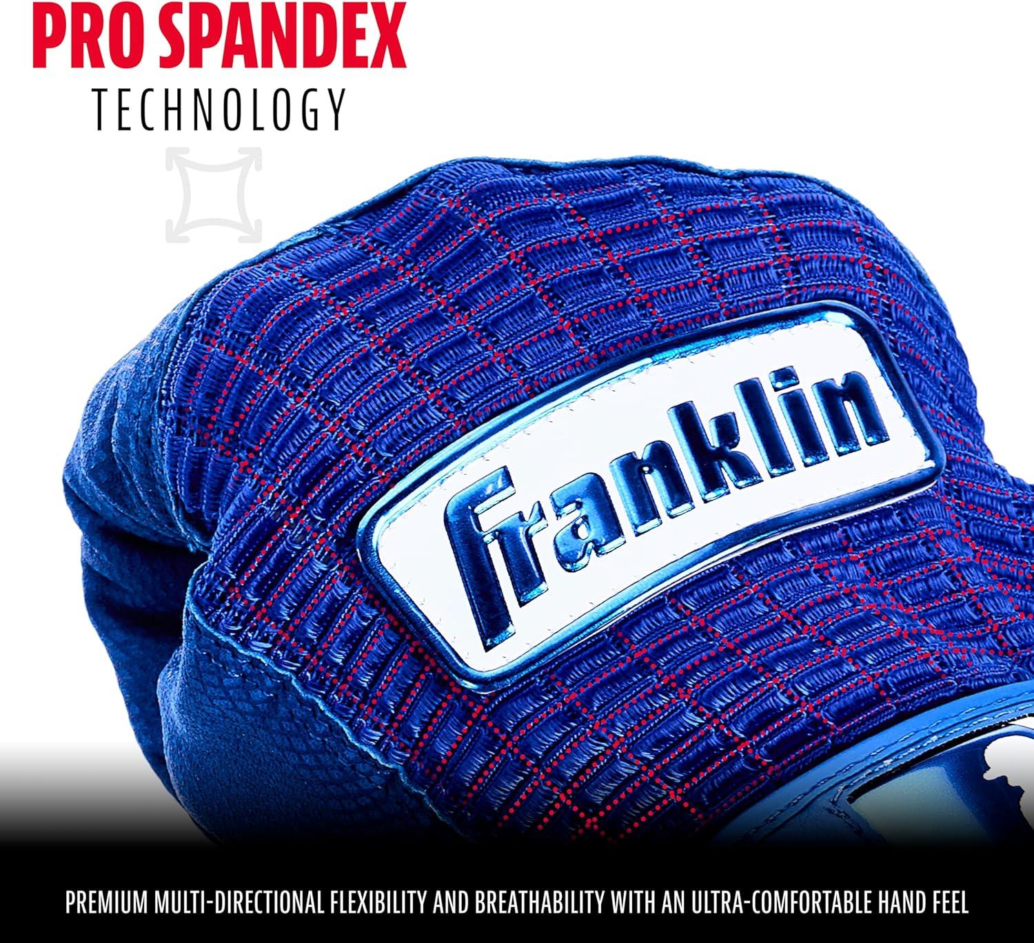 imageFranklin Sports MLB Baseball Batting Gloves Pro Classic Batting Gloves for Baseball Softball Adult Mens Youth Batting Glove PairsRoyal Blue