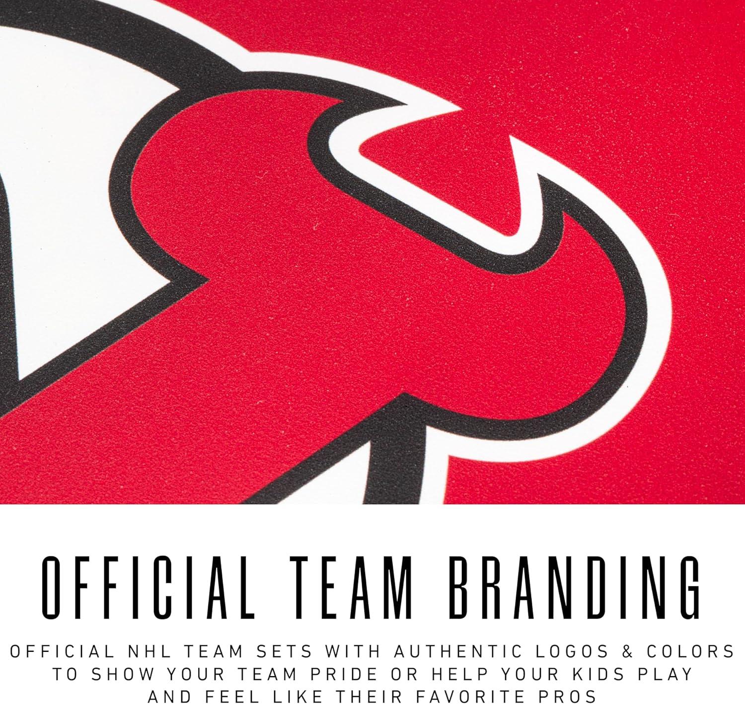 imageFranklin Sports NHL Team Pickleball Paddles Official NHL Hockey Team Logo Pickleball Paddles Signature Series 13MM Pickleball Paddle with MaxGrit USA Pickleball USAPA ApprovedNew Jersey Devils