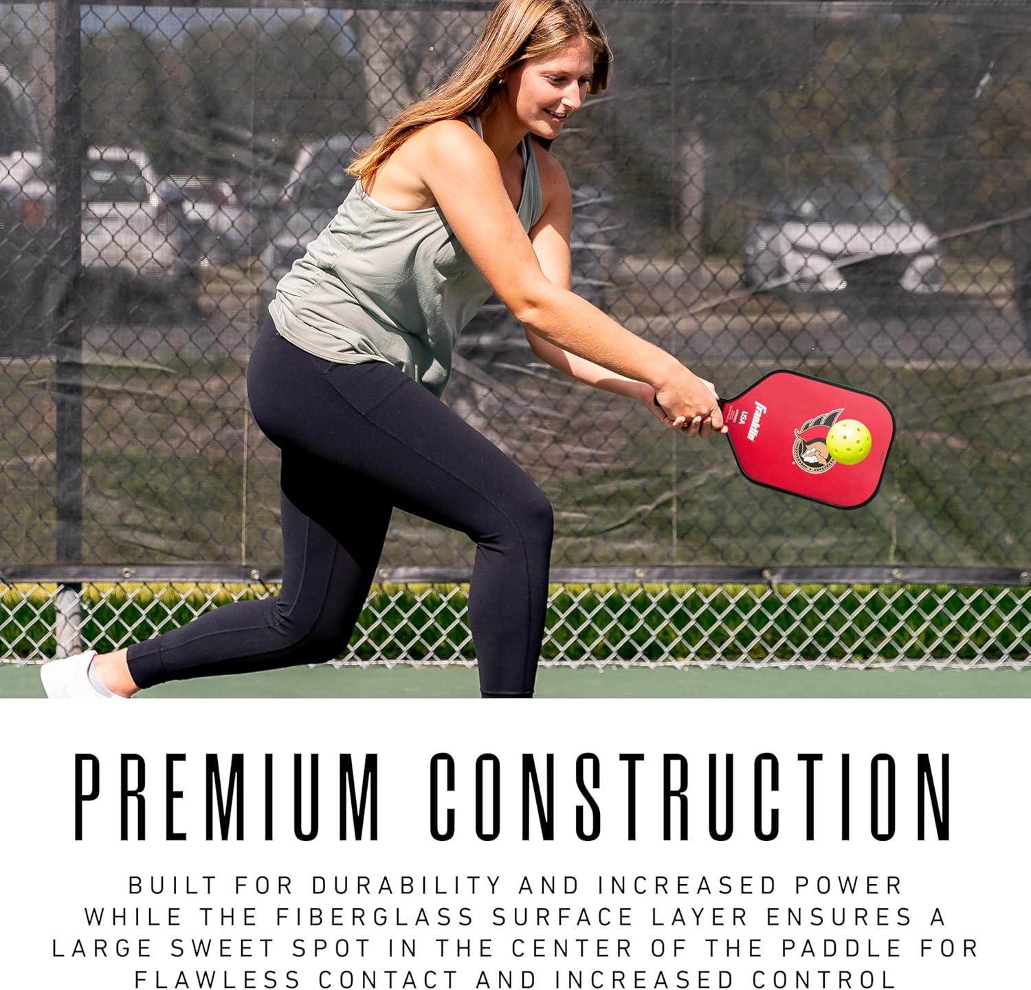 imageFranklin Sports NHL Team Pickleball Paddles Official NHL Hockey Team Logo Pickleball Paddles Signature Series 13MM Pickleball Paddle with MaxGrit USA Pickleball USAPA ApprovedOttawa Senators