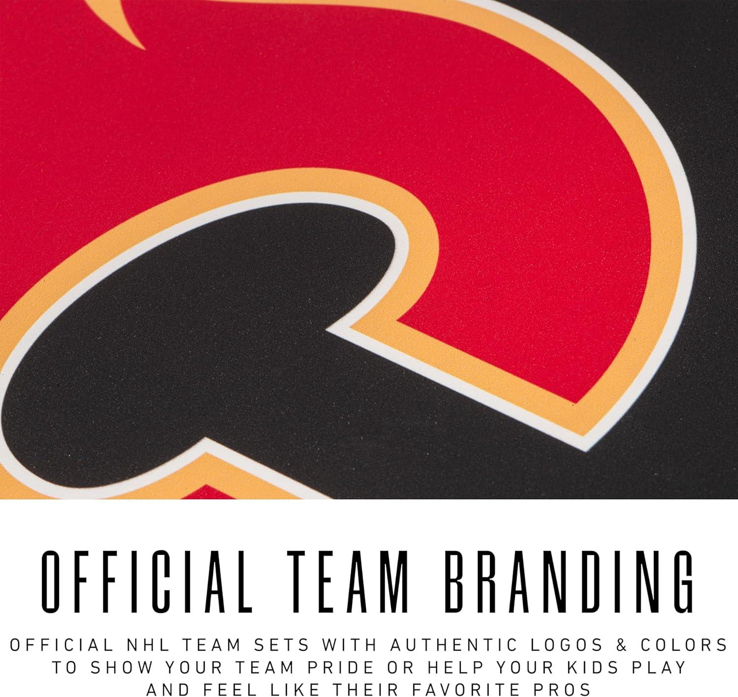 imageFranklin Sports NHL Team Pickleball Paddles Official NHL Hockey Team Logo Pickleball Paddles Signature Series 13MM Pickleball Paddle with MaxGrit USA Pickleball USAPA ApprovedCalgary Flames