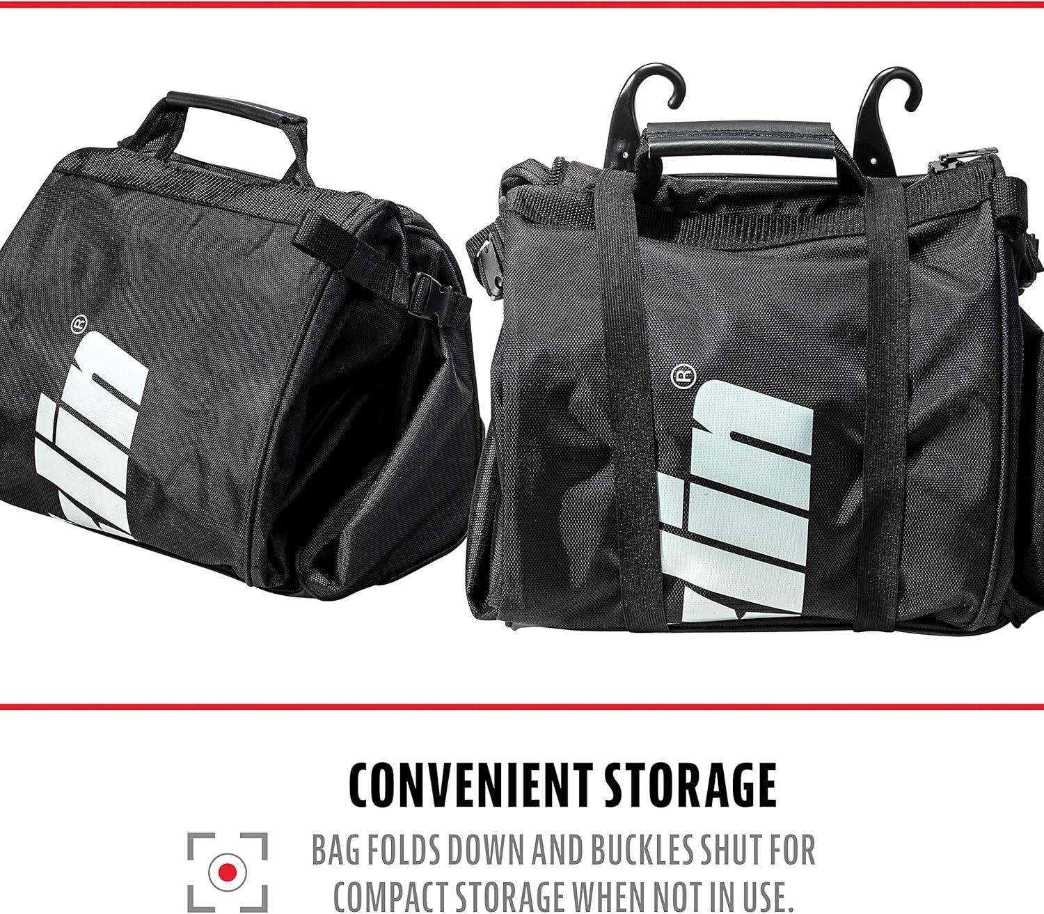 imageFranklin Sports Traveler Roller Baseball and Softball Equipment Bag Compartment Black 1680D Polyester Water Resistant Black