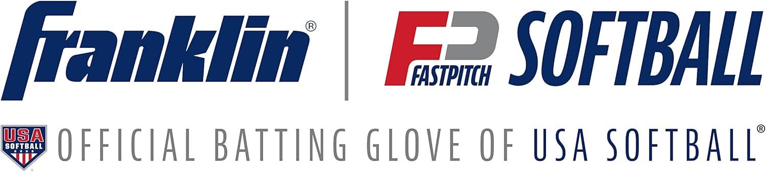 imageFranklin Sports USA Softball Womens Batting Gloves Fastpitch Slowpitch Girls Gloves Adult Youth PairsAll Weather White
