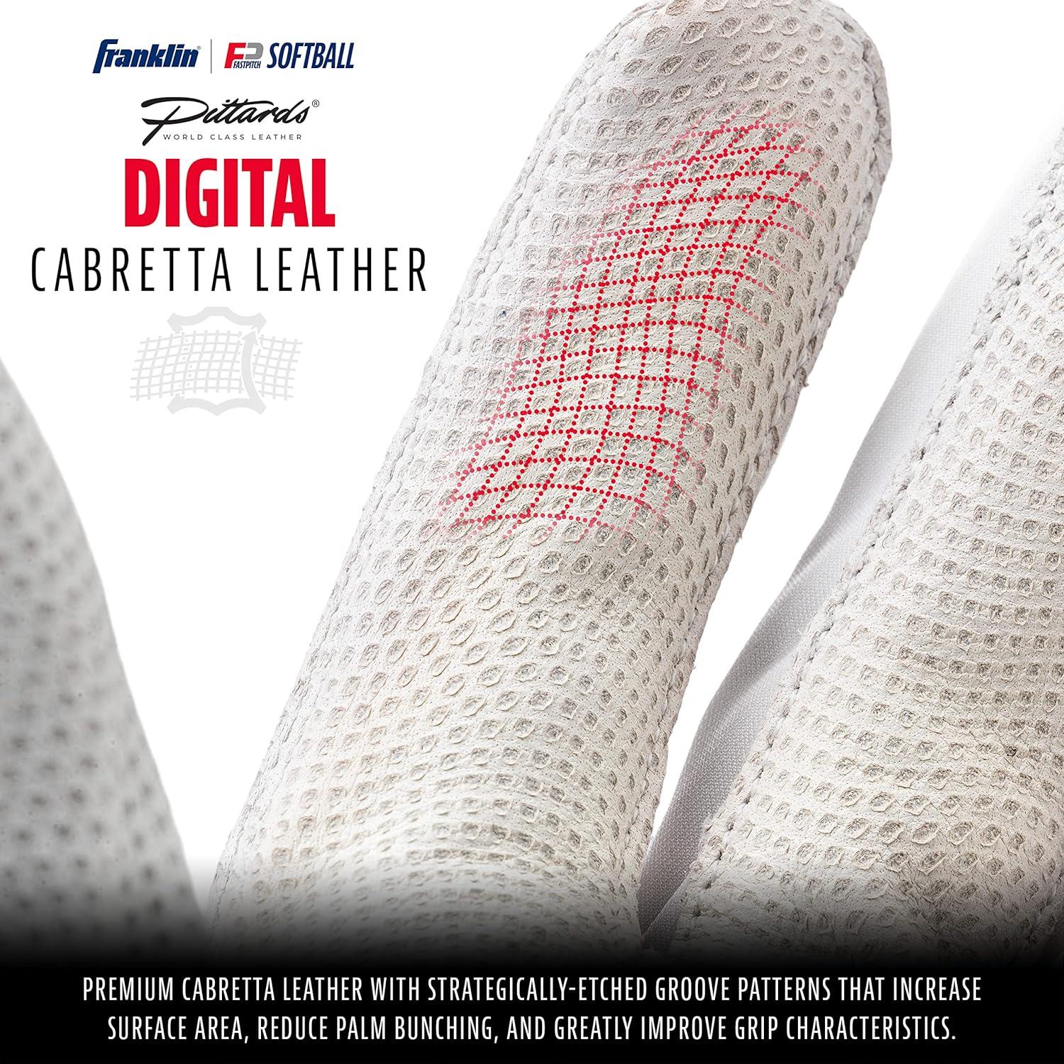 imageFranklin Sports USA Softball Womens Batting Gloves Fastpitch Slowpitch Girls Gloves Adult Youth PairsAll Weather White