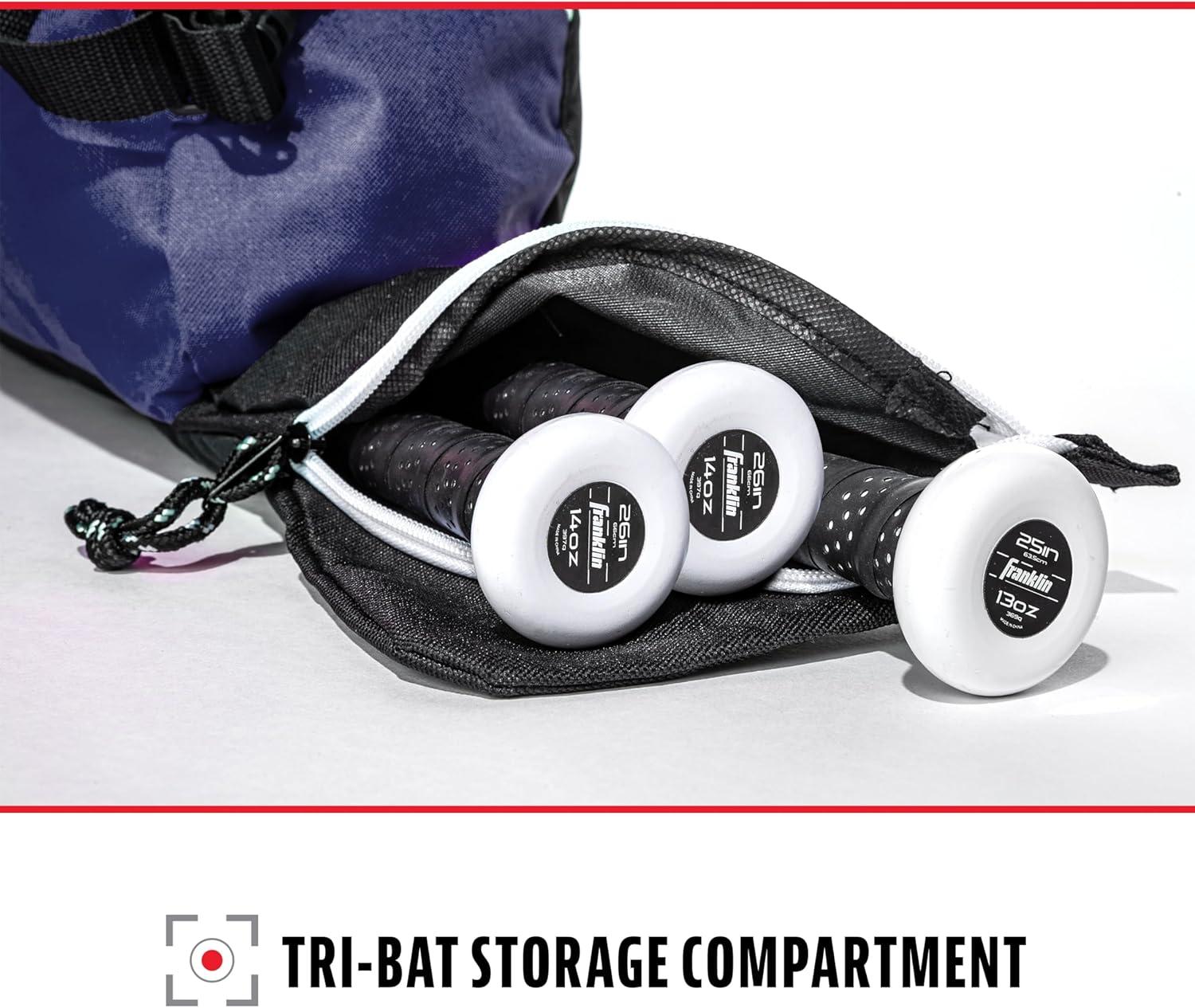 imageFranklin Sports Youth Baseball Bat Bag Kids Teeball Softball Baseball Equipment Bag Holds Bat Helmet Cleats and MoreNavy