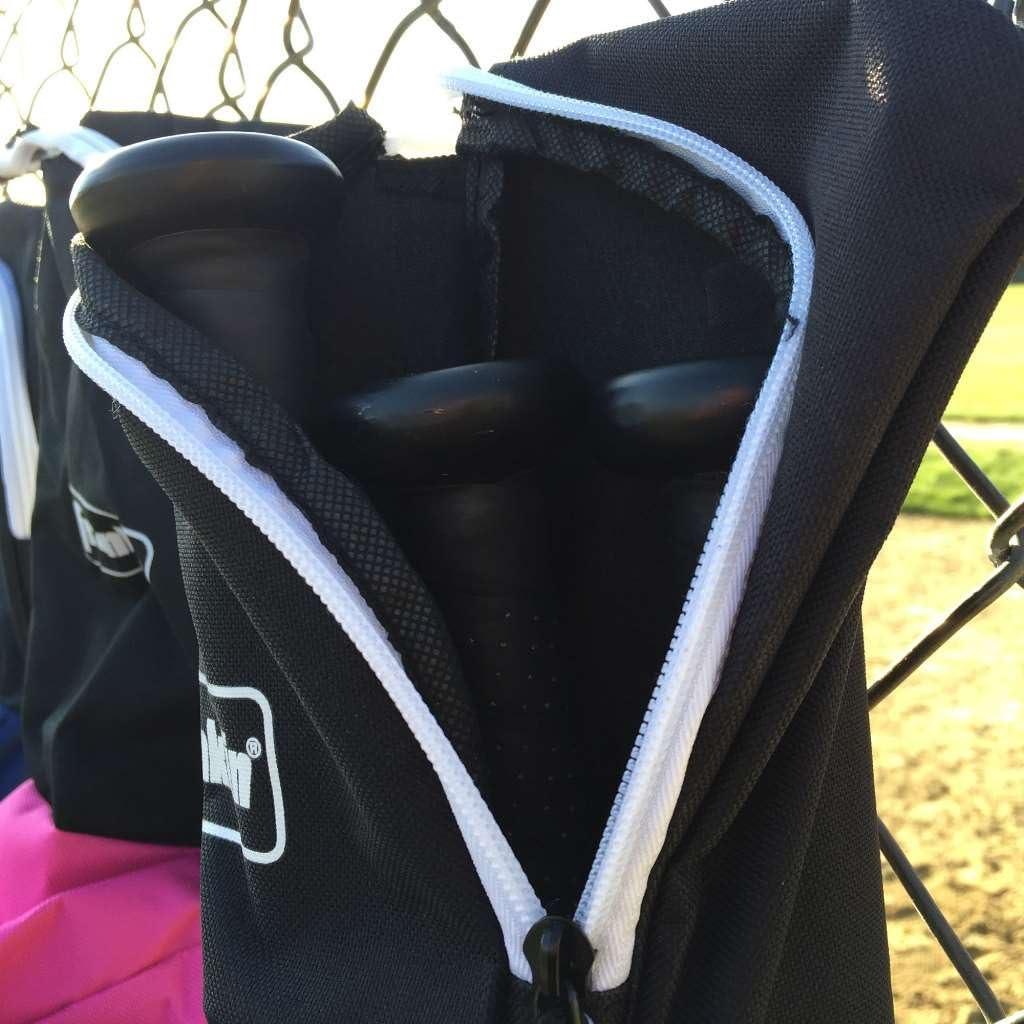 imageFranklin Sports Youth Baseball Bat Bag Kids Teeball Softball Baseball Equipment Bag Holds Bat Helmet Cleats and MorePink