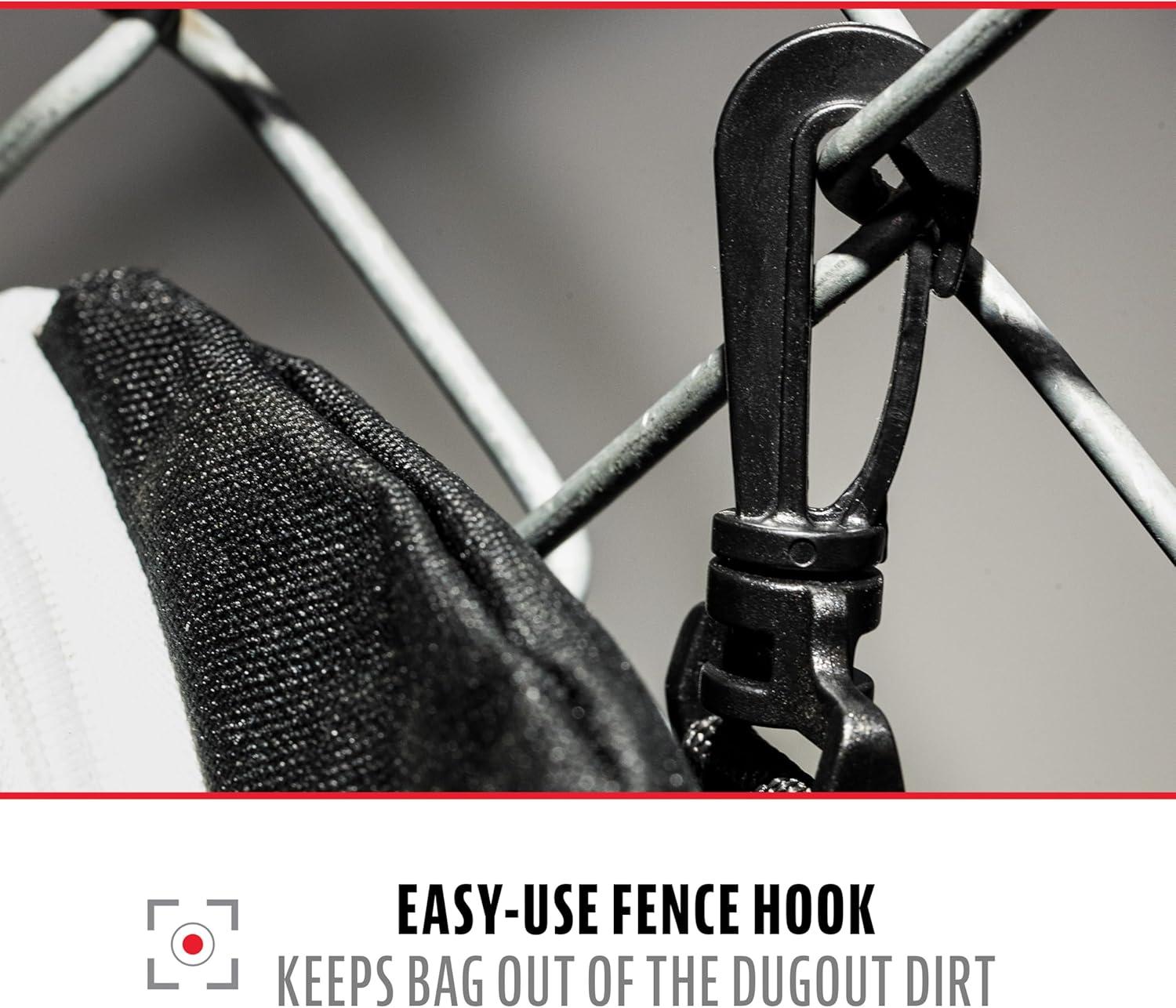 imageFranklin Sports Youth Baseball Bat Bag Kids Teeball Softball Baseball Equipment Bag Holds Bat Helmet Cleats and MoreRed