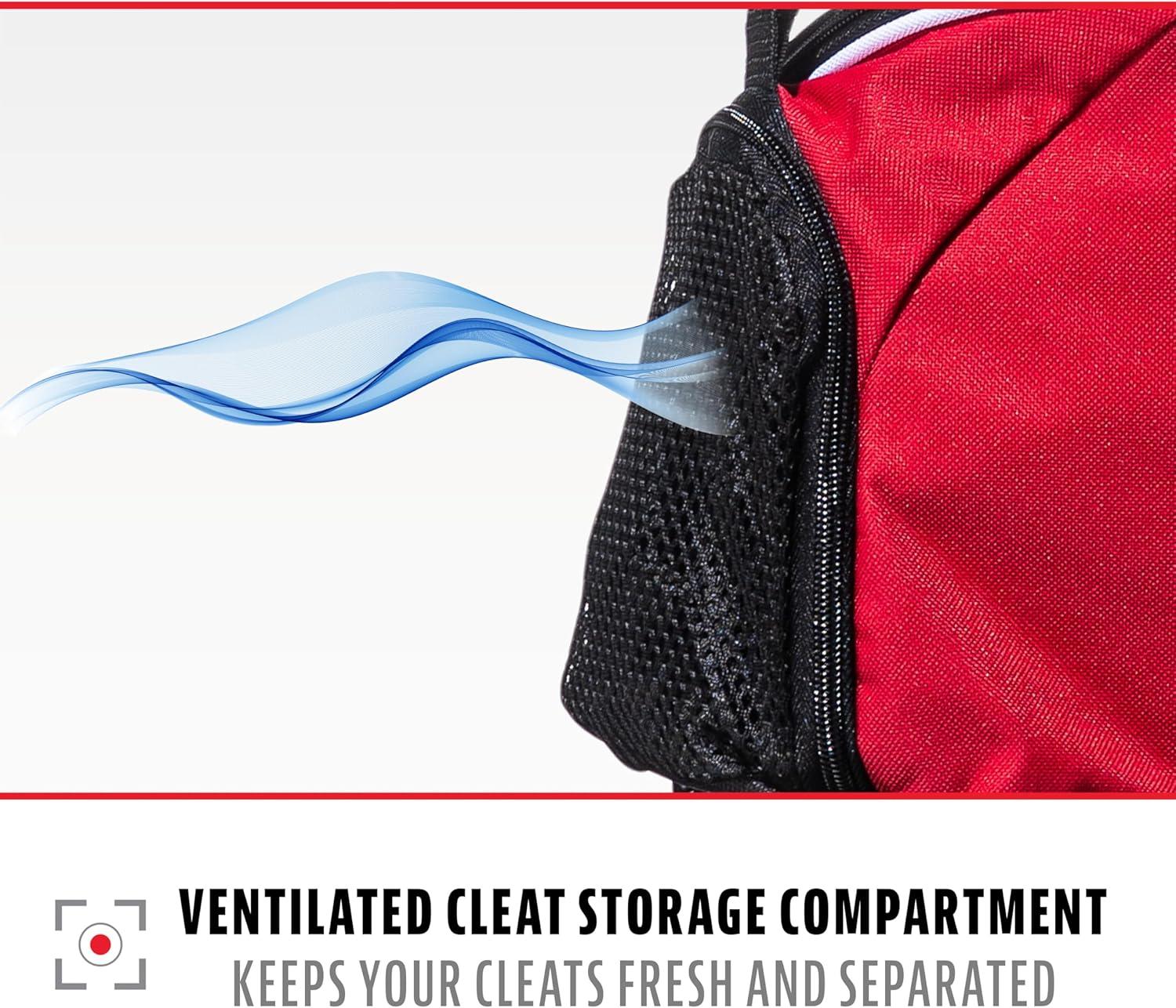 imageFranklin Sports Youth Baseball Bat Bag Kids Teeball Softball Baseball Equipment Bag Holds Bat Helmet Cleats and MoreRed