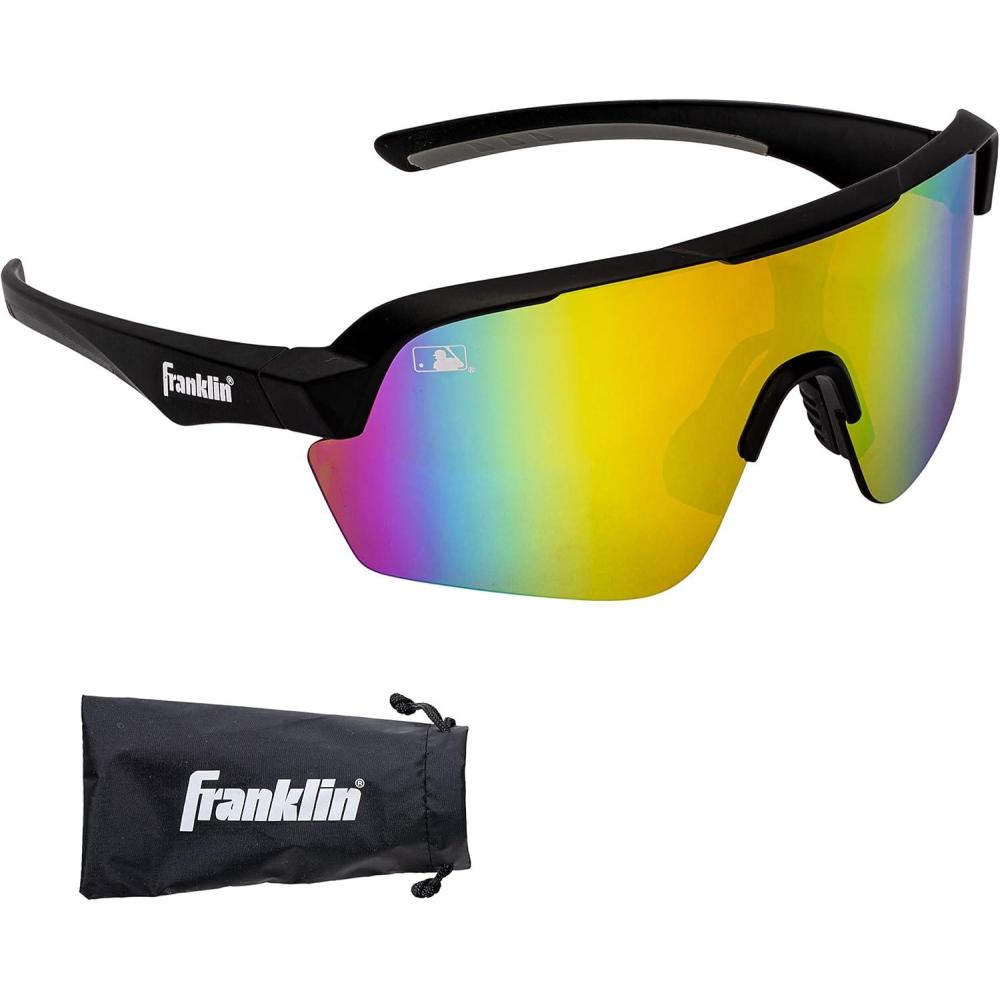 imageFranklin Sports Baseball  Softball Sunglasses  Mens  Womens Sports Sunglasses  Flip Up Shades  Non Flip GlassesBlackMulti