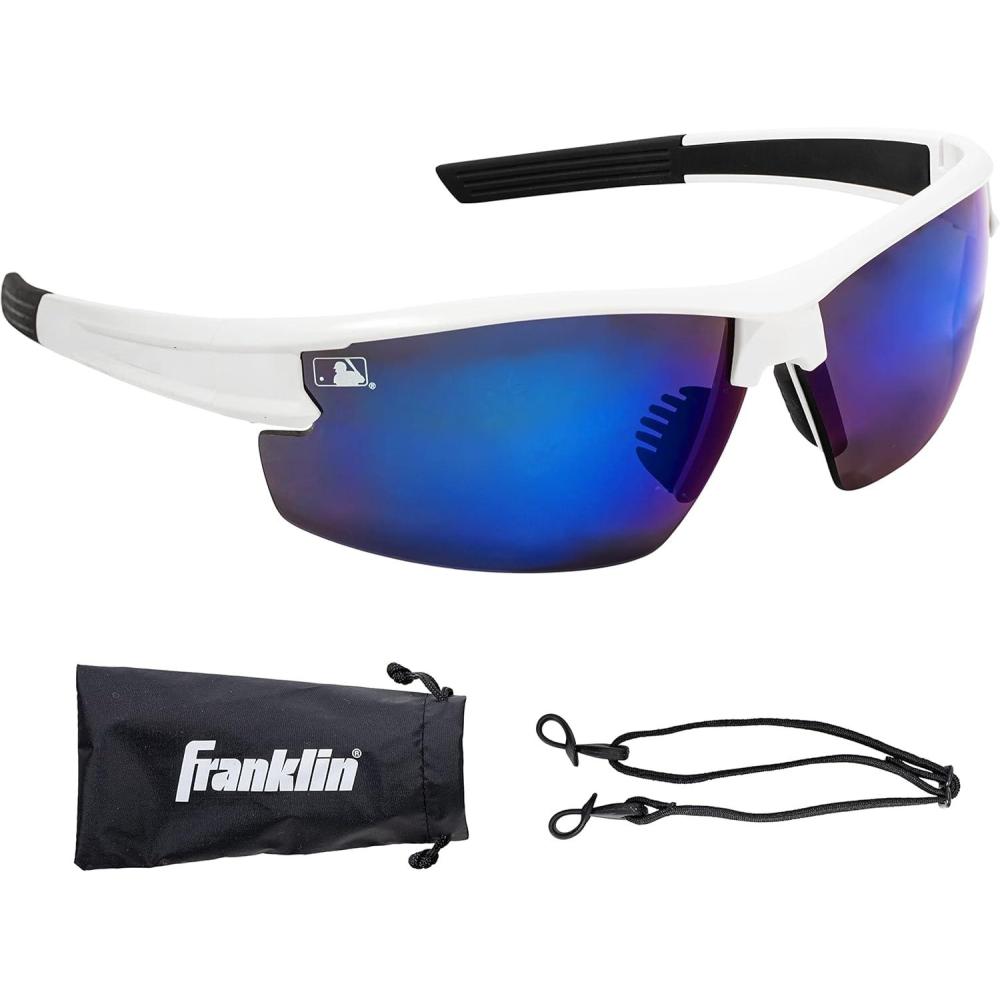 imageFranklin Sports Baseball  Softball Sunglasses  Mens  Womens Sports Sunglasses  Flip Up Shades  Non Flip GlassesWhite