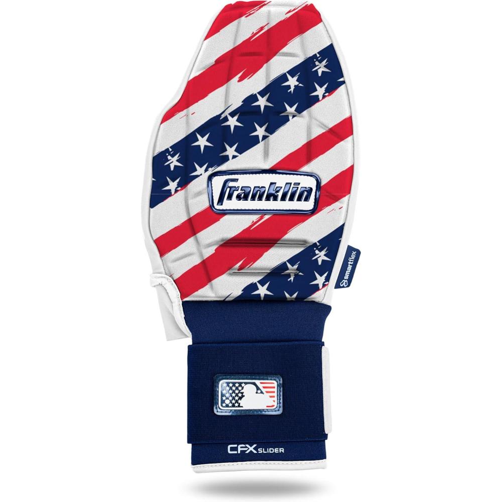 imageFranklin Sports MLB Baseball Softball Sliding Mitt CFX PRT Adult Youth Protective Baserunning Sliding Gloves Left Right Hand Mitt Hand Wrist Protector for Running Kids Adults SizesUSA