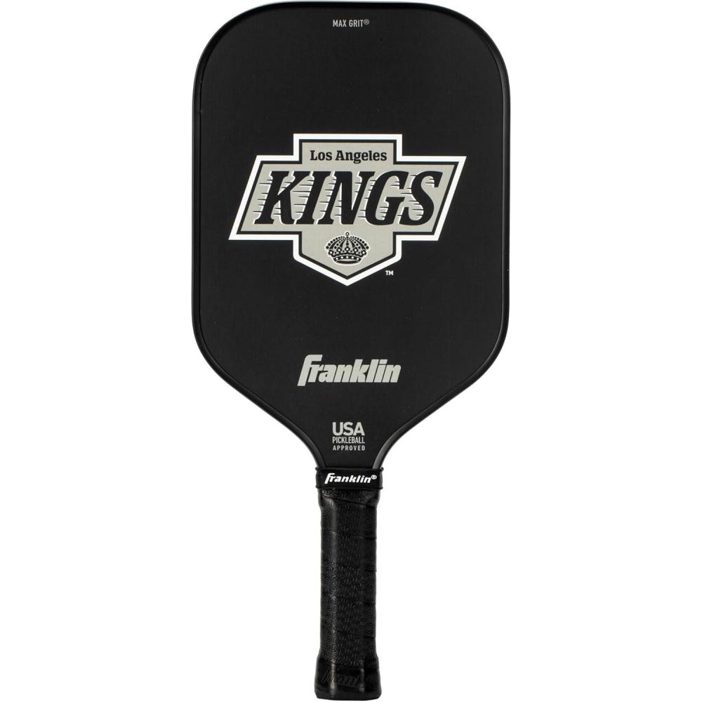 imageFranklin Sports NHL Team Pickleball Paddles  Official NHL Hockey Team Logo Pickleball Paddles  Signature Series 13MM Pickleball Paddle with MaxGrit  USA Pickleball USAPA ApprovedLos Angeles Kings