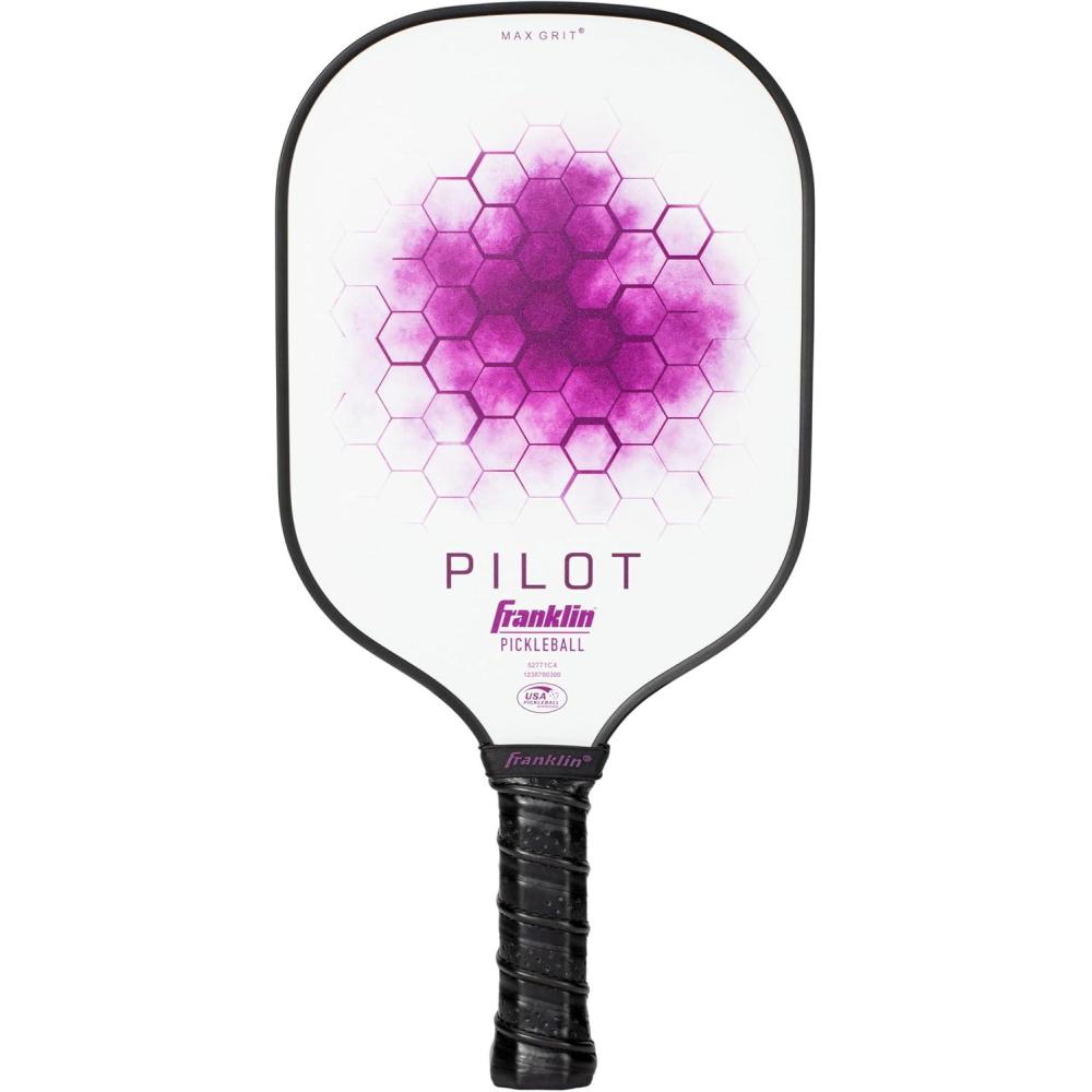 imageFranklin Sports Pickleball Paddle  Pilot Polypropylene Core Pickleball Racket  Official USA Pickleball USAPA Approved Pickleball Paddle  Lightweight Pro Racket  10mm Thick CorePurple