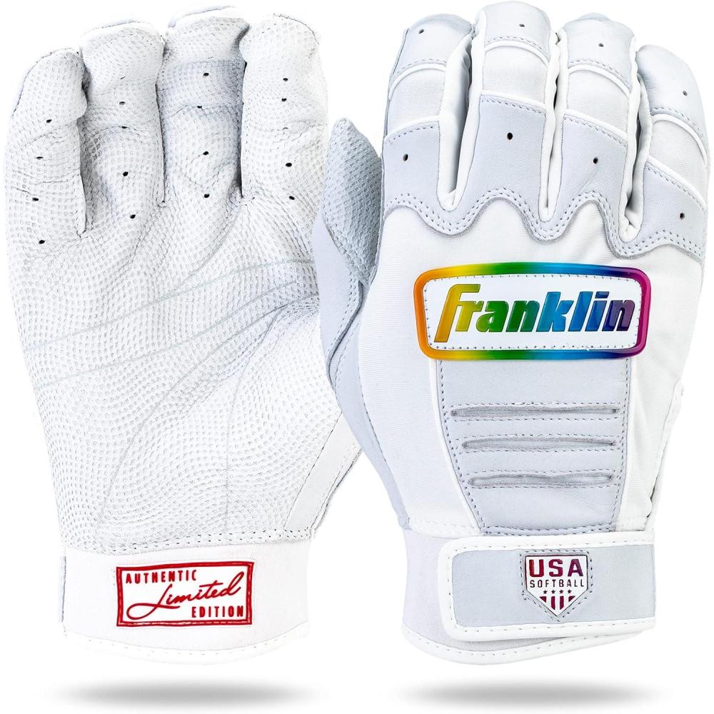 imageFranklin Sports USA Softball Womens Batting Gloves Fastpitch Slowpitch Girls Gloves Adult Youth PairsAura