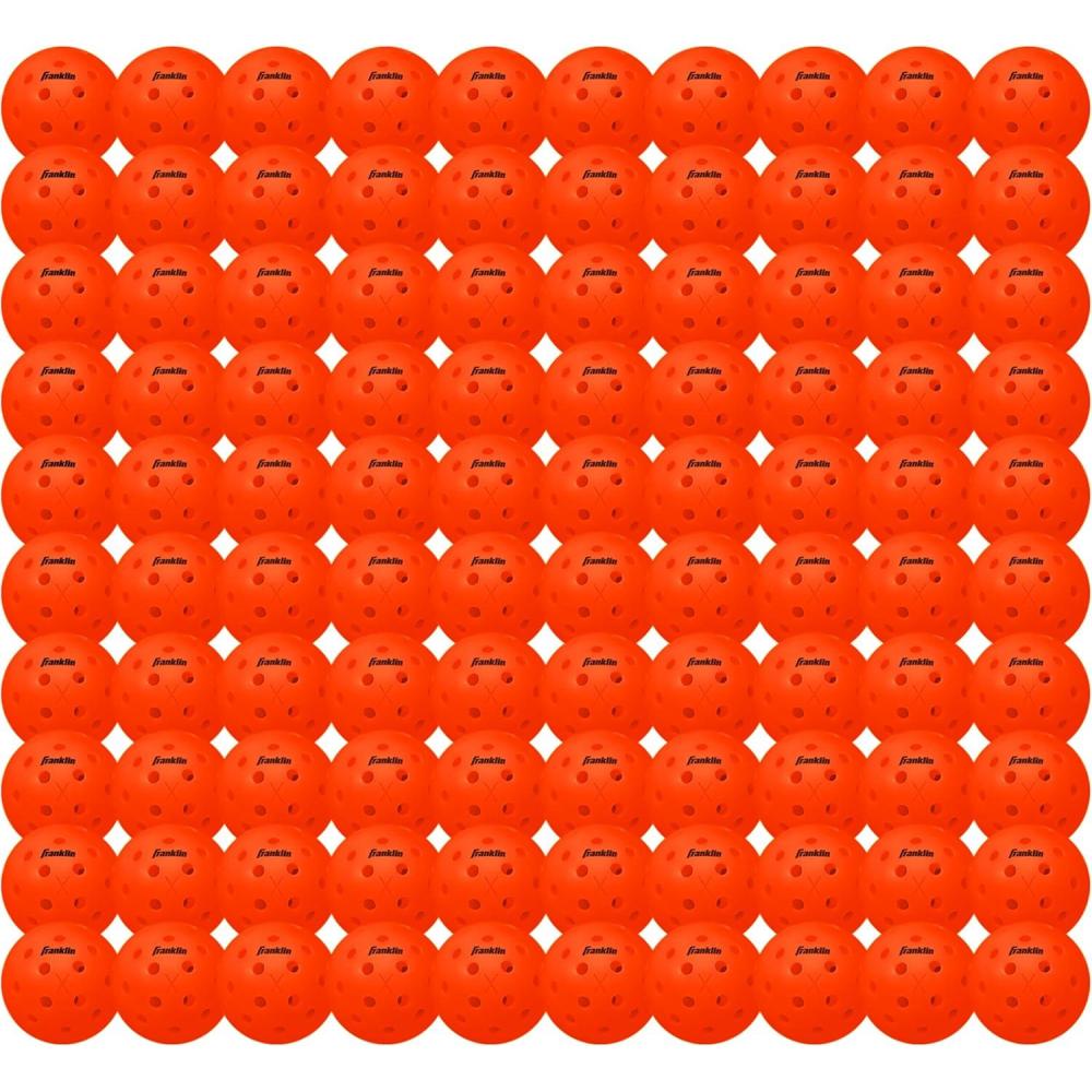 imageFranklin Sports X40 Outdoor Pickleballs  Official Ball of USA Pickleball APP Tour  US Open  Regulation SizeEmber