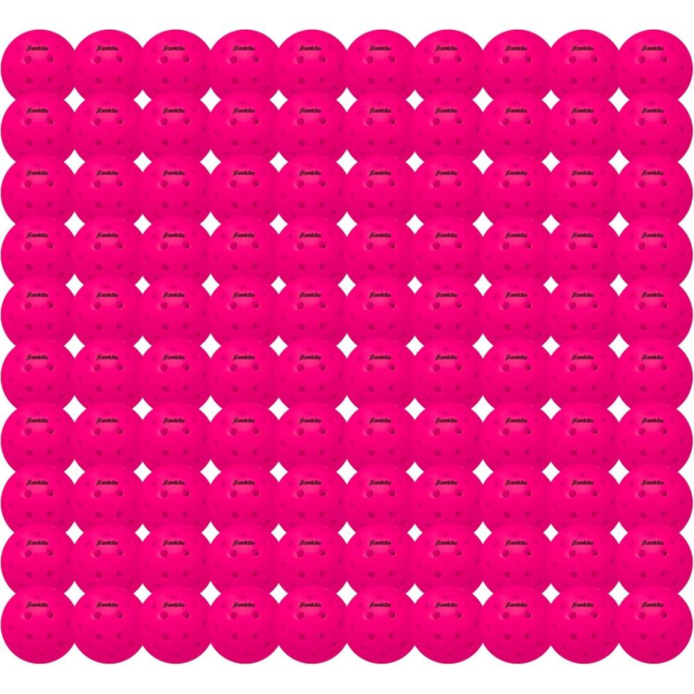 imageFranklin Sports X40 Outdoor Pickleballs  Official Ball of USA Pickleball APP Tour  US Open  Regulation SizePink