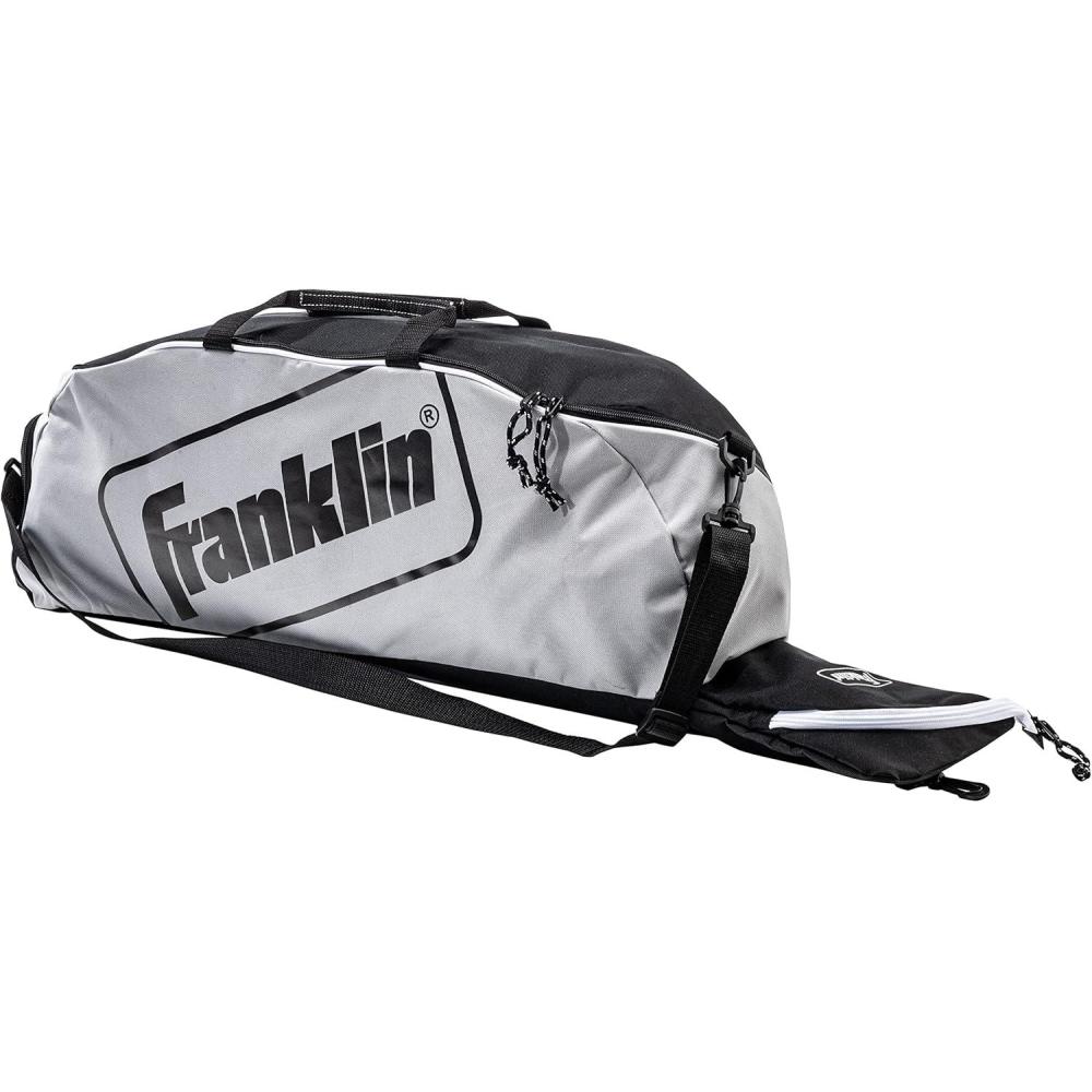 imageFranklin Sports Youth Baseball Bat Bag Kids Teeball Softball Baseball Equipment Bag Holds Bat Helmet Cleats and MoreGray