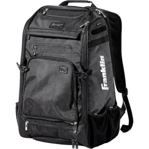 Franklin Sports Baseball + Softball Backpacks – MLB + USA Softball Equipment Bags for Baseball + Fastpitch Softball – Youth + Adult Batpacks for Bats, Gloves, Helmets, Cleats + More – Multiple Colors(Black Chrome)