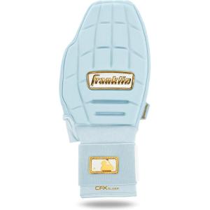 Franklin Sports MLB Baseball + Softball Sliding Mitt – CFX PRT Adult + Youth Protective Baserunning Sliding Gloves – Left + Right Hand Mitt – Hand + Wrist Protector for Running – Kids + Adults Sizes(Carolina Blue)