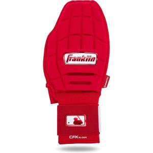 Franklin Sports MLB Baseball + Softball Sliding Mitt – CFX PRT Adult + Youth Protective Baserunning Sliding Gloves – Left + Right Hand Mitt – Hand + Wrist Protector for Running – Kids + Adults Sizes(Red)