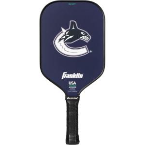 Franklin Sports NHL Team Pickleball Paddles – Official NHL Hockey Team Logo Pickleball Paddles – Signature Series 13MM Pickleball Paddle with MaxGrit – USA Pickleball (USAPA) Approved(Vancouver Canucks)