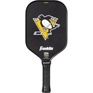 Franklin Sports NHL Team Pickleball Paddles – Official NHL Hockey Team Logo Pickleball Paddles – Signature Series 13MM Pickleball Paddle with MaxGrit – USA Pickleball (USAPA) Approved(Pittsburgh Penguins)
