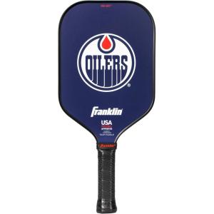 Franklin Sports NHL Team Pickleball Paddles – Official NHL Hockey Team Logo Pickleball Paddles – Signature Series 13MM Pickleball Paddle with MaxGrit – USA Pickleball (USAPA) Approved(Edmonton Oilers)