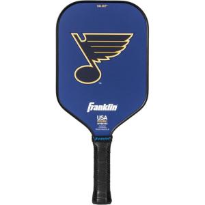Franklin Sports NHL Team Pickleball Paddles – Official NHL Hockey Team Logo Pickleball Paddles – Signature Series 13MM Pickleball Paddle with MaxGrit – USA Pickleball (USAPA) Approved(St. Louis Blues 2)