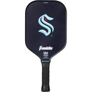 Franklin Sports NHL Team Pickleball Paddles – Official NHL Hockey Team Logo Pickleball Paddles – Signature Series 13MM Pickleball Paddle with MaxGrit – USA Pickleball (USAPA) Approved(Seattle Kraken)