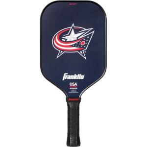 Franklin Sports NHL Team Pickleball Paddles – Official NHL Hockey Team Logo Pickleball Paddles – Signature Series 13MM Pickleball Paddle with MaxGrit – USA Pickleball (USAPA) Approved(Columbus Blue Jackets)