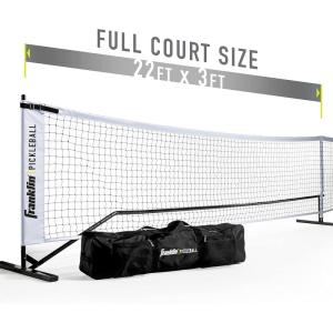 Franklin Sports Portable Outdoor Pickleball Net – Regulation Size 22′ Foot Net with Travel Bag(Official Size Net)