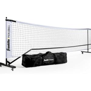 Franklin Sports Portable Outdoor Pickleball Net – Regulation Size 22′ Foot Net with Travel Bag(Official Size Net with Wheels)