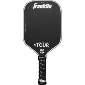 Franklin Sports Pro Pickleball Paddles – FS Tour Series Raw Carbon Fiber T700 – USA Pickleball Approved – Unibody Epoxy Resin Injected Edge – Dynasty + Tempo – 14mm/16mm Core – Gray, Blue + Pink(Gray)