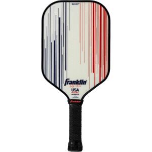 Franklin Sports Pro Pickleball Paddles – Signature Series Pro Pickleball Paddle with MaxGrit Surface – USA Pickleball (USAPA) Approved Tournament Pickleball Paddles – 13mm + 16mm Polypropylene Cores(Pro Player – White)